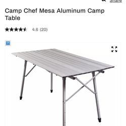 Folding Aluminum Camping Table - Retails $139