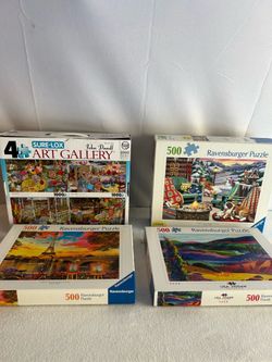 4 box the puzzle 500 pz .