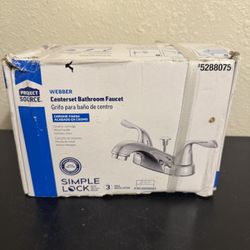 Webber Chrome 4 in centerset 2-handle watersense low-arc