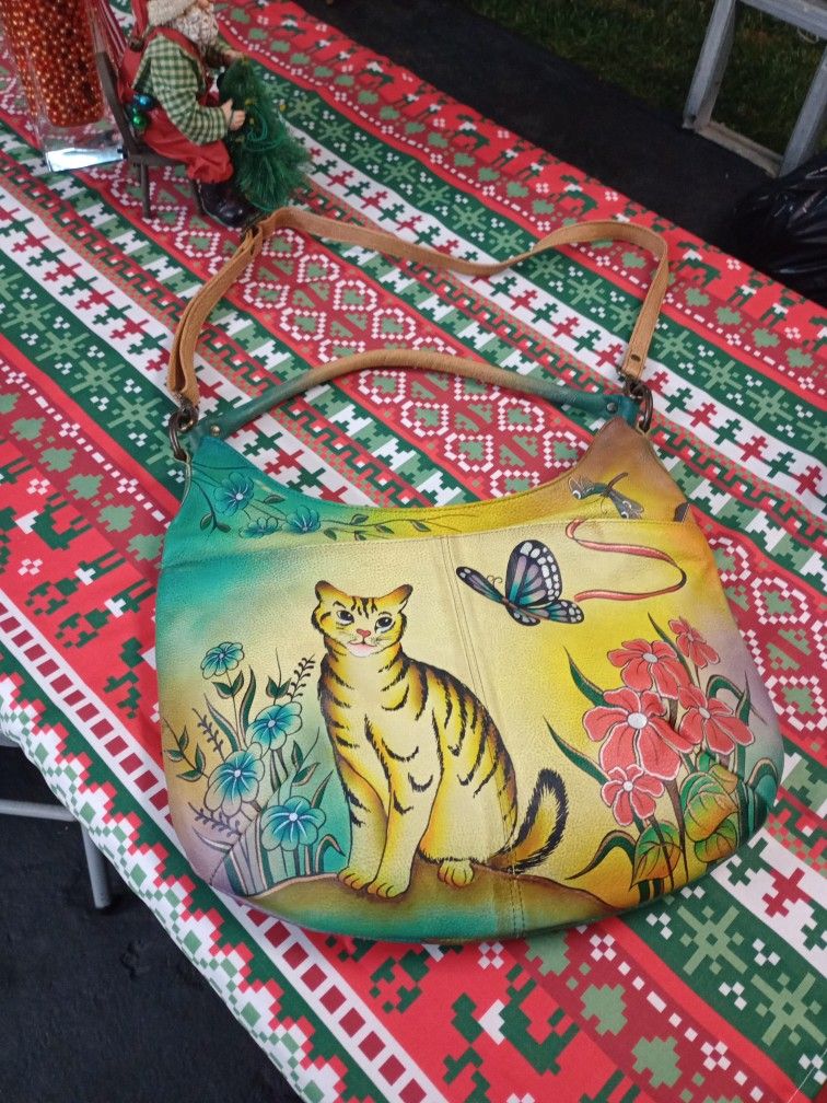 Heather Hand-painted Handbag