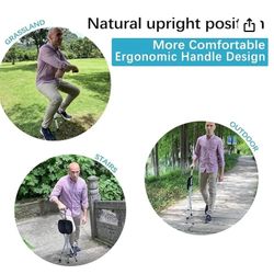 Portable Walking Can W/ Seat