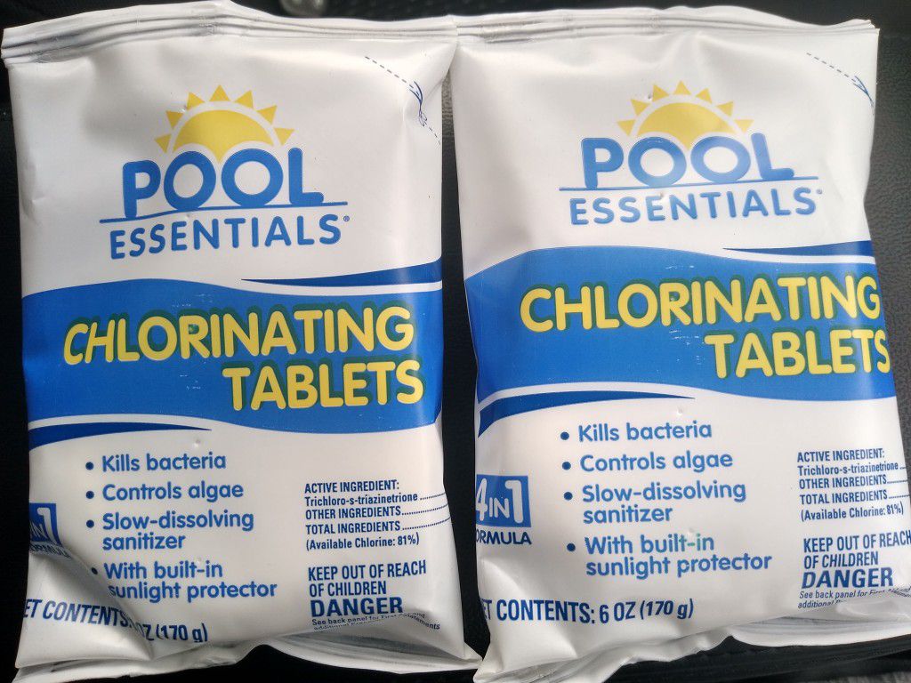Pool Essentials Swimming Pool Chlorinating Tablets 6oz - 2 packs (2 tablets total)