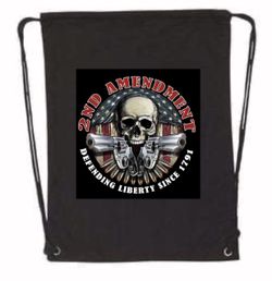 2nd Amendment Drawstring Bookbag