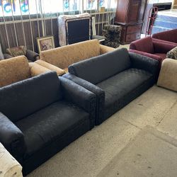 Brand New Black Couch And Loveseat Combo Set