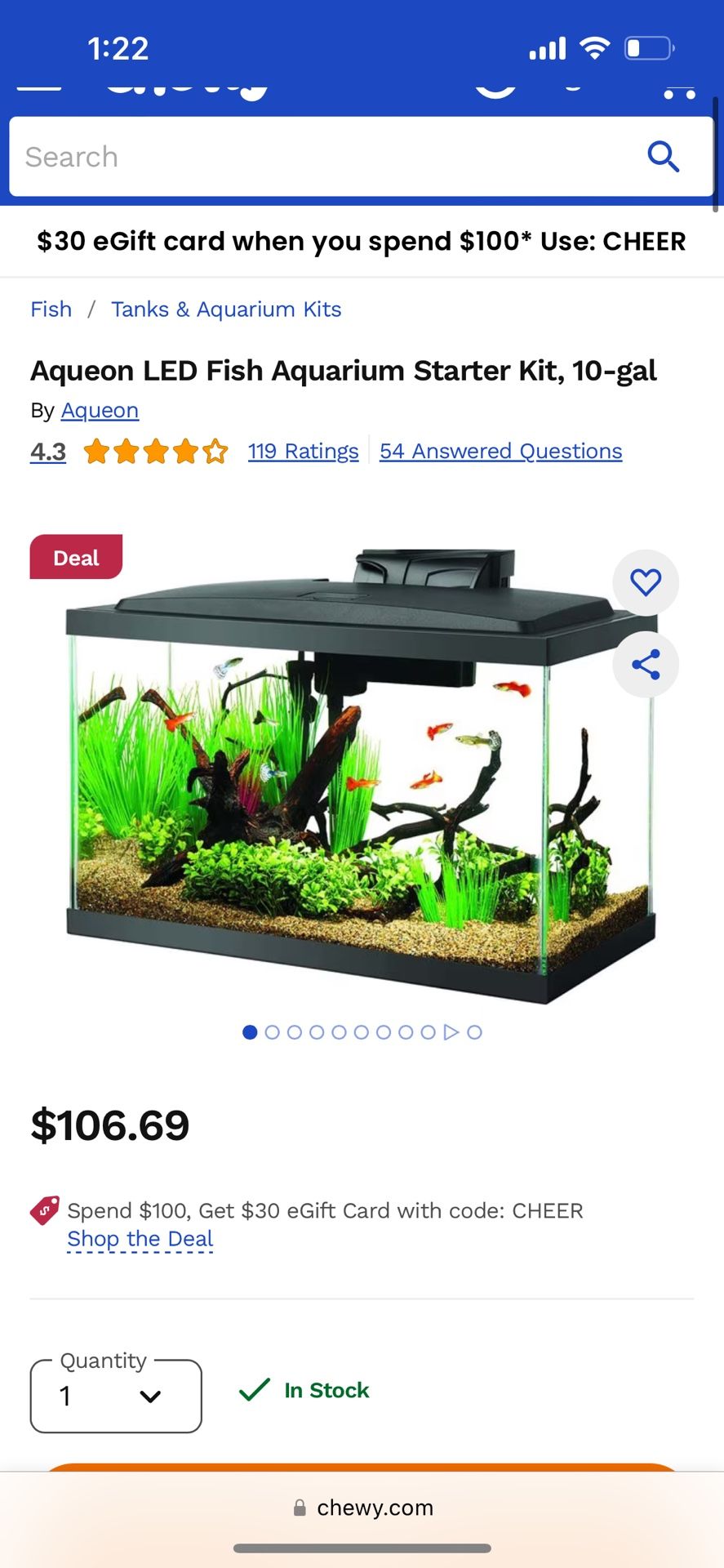 10 gallon tank