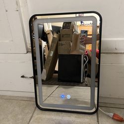 Lighted Bathroom Mirror 15” Wide – LED, Wall Mount, Hardware Included