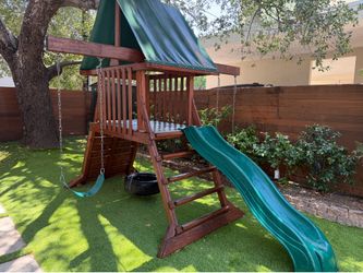Solid Wood Swing Set