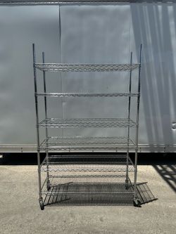 48x18x75" Seville Classics UltraDurable® 6-Tier NSF Commercial Grade Steel Shelving Unit, Rack