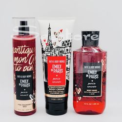 Limited Edition collection! BATH & BODY WORKS✨Netflix🗼Emily in Paris👠🎀❣️PARIS AMOUR❣️🎀👠4-pc Gift Set