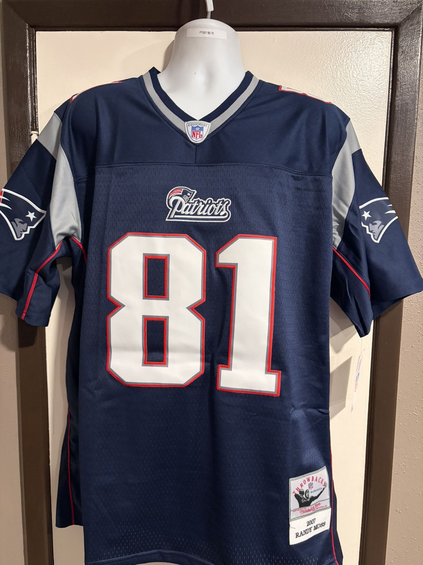 New England Patriots #81 Randy Moss Retro Football Jersey - XL.2X.3X