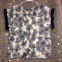 NWOT J.M.D.Z. Size XL Blue And White Shirt 