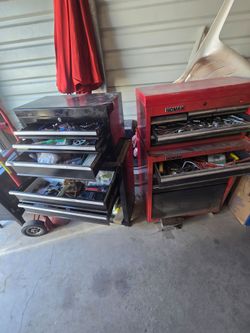 Tool chest with tools