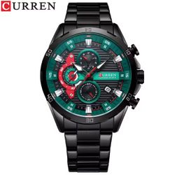 Nuevo reloj CURREN deportivo informal con cronógrafo para hombre