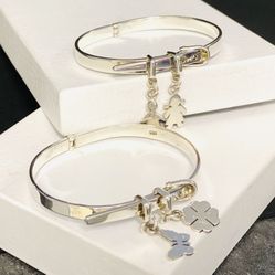Belt Bracelet In Peruvian 950 Silver With Charms