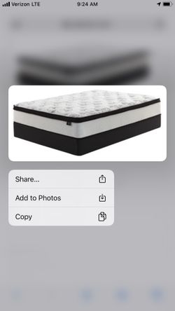 Used king mattress and box spring like new