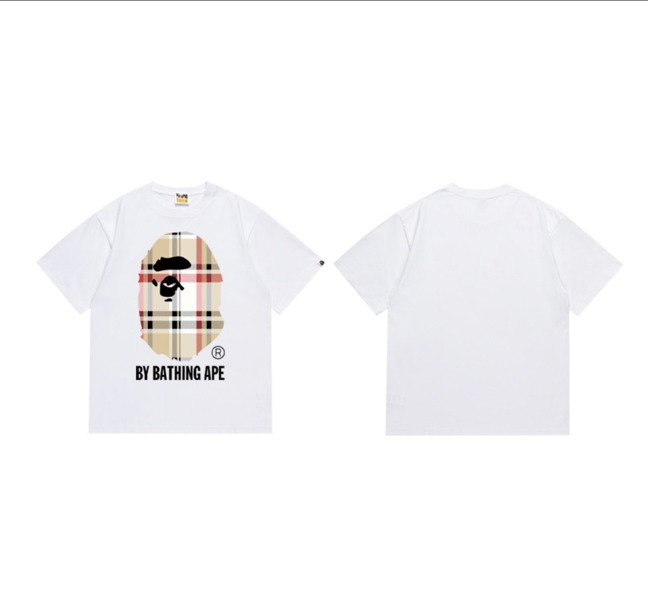White Burberry Bape Shirt