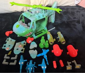 Vintage TMNT Turtlecopter The Gooey Green Gunship
