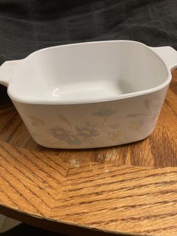 Corning-ware Pastel Bouquet Dish
