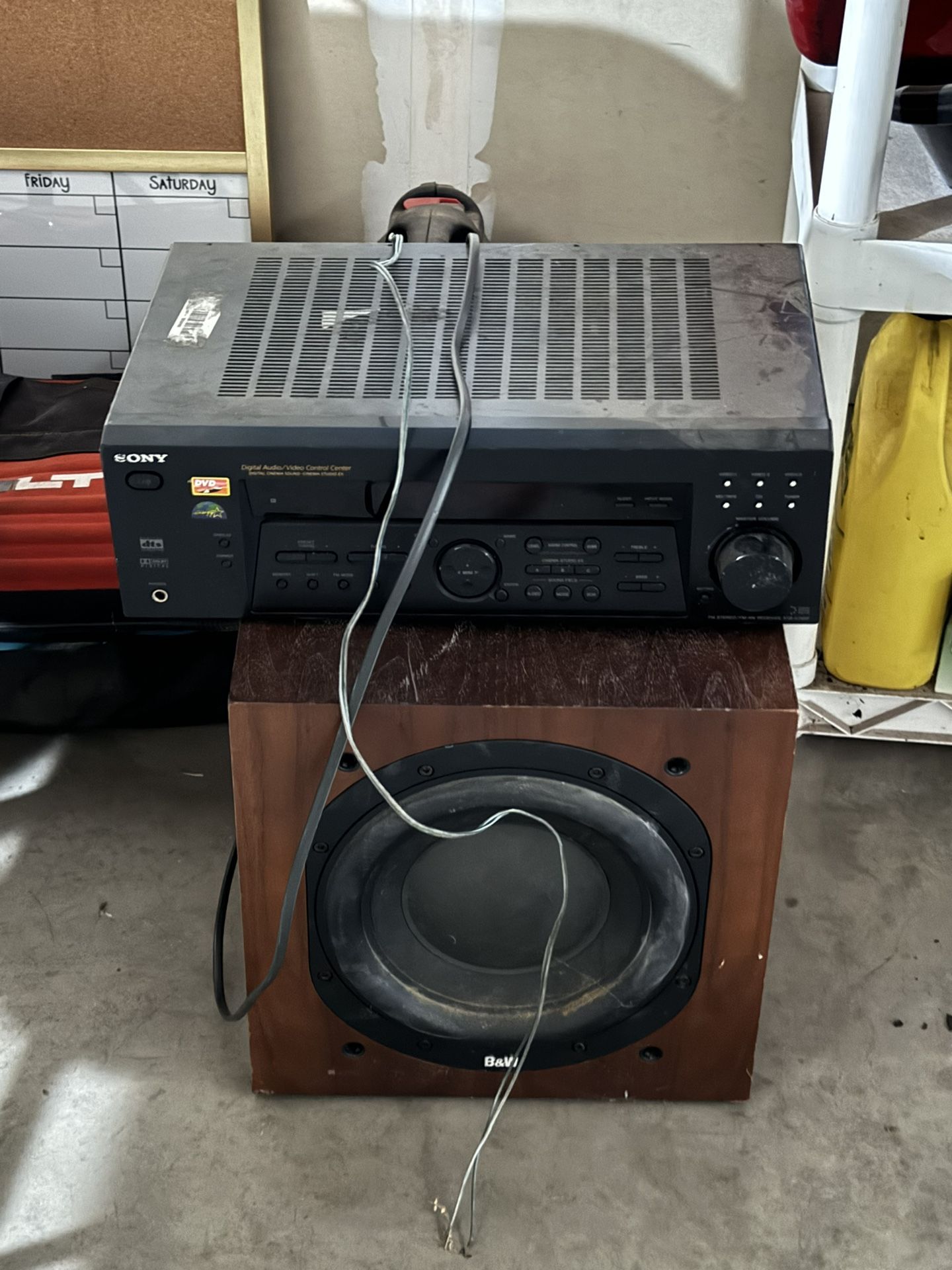 Sony Receiver And Sub