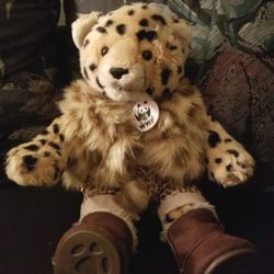 BABW Build A Bear 2007 WWF World Wildlife Fund LEOPARD CAT Stuffed collectible retired