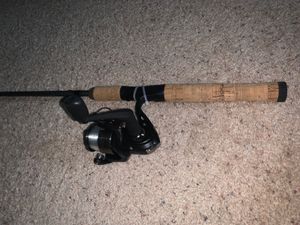 Photo Open reel fishing pole, NEVER been used. New line.