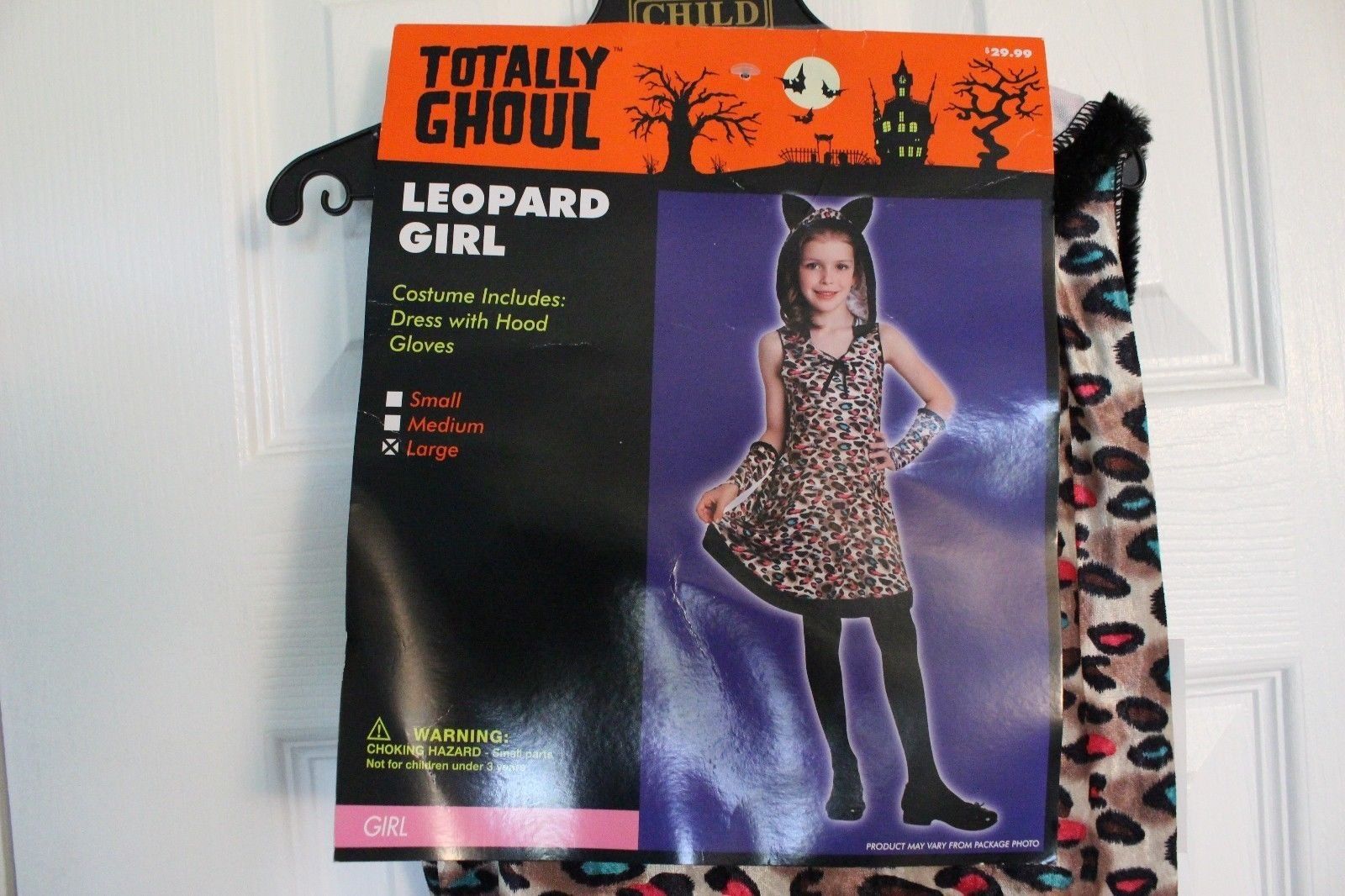 Totally Ghoul Leopard Girl Halloween Costume Girl's Size Large - New with Tag