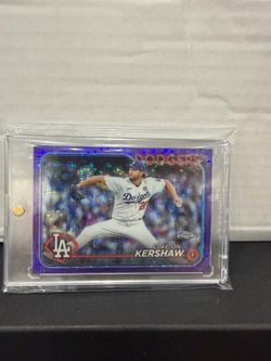 2024 Topps Chrome Clayton Kershaw Purple Sonar Refractors /275