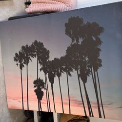 Colorful Palm Tree Canvas