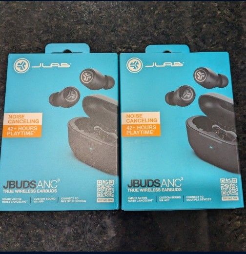 JLab JBuds Active Noise Cancelling True Wireless Bluetooth Earbuds Black