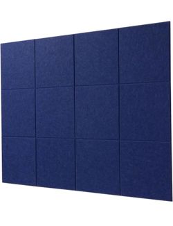 Lajar 12 Wall Felt Tiles 11.5"x11.5" Blue Poster Board  New open box