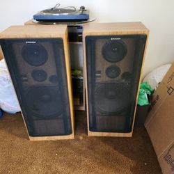 Pioneer Stereo - Speakers And Shelf