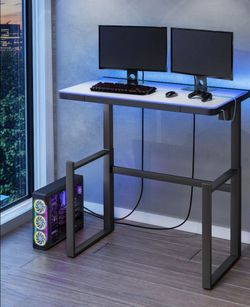 Tresanti Aurora 47" Adjustable
Height Desk with LED Lighting