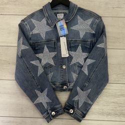 Rhinestone Star Denim Jacket 