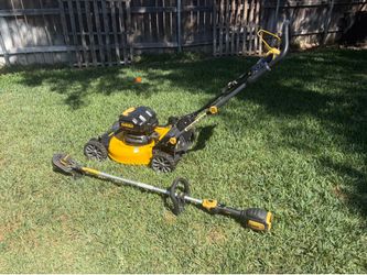 20V DeWalt Lawnmower and Weed Eater Combo