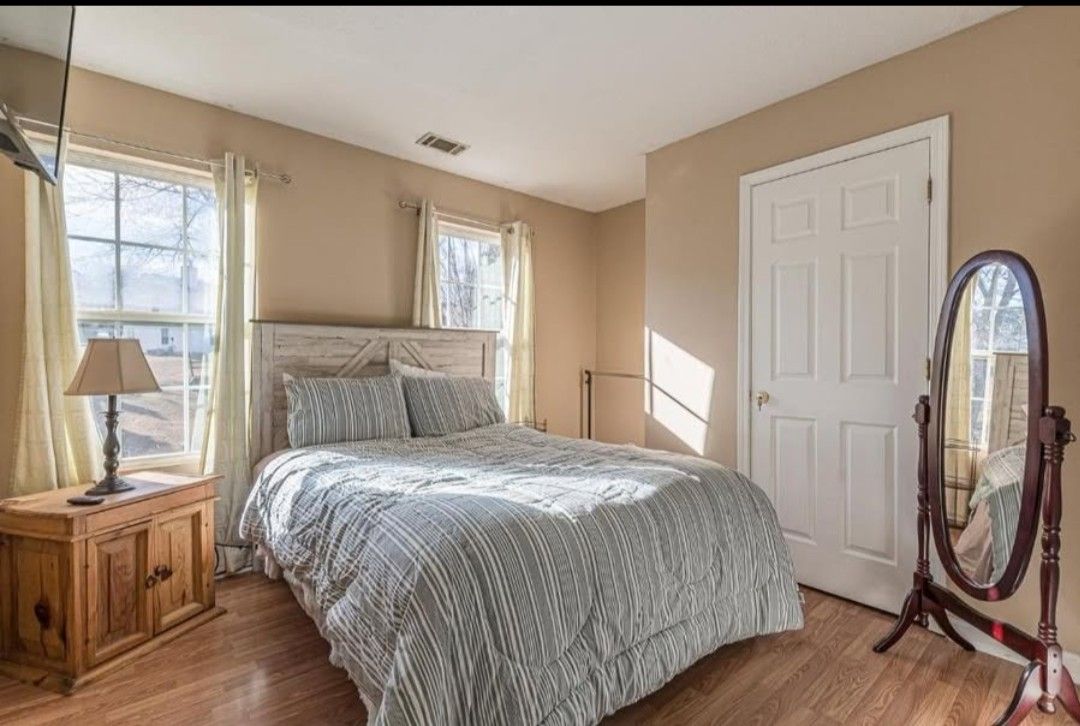 Bed And Nightstand