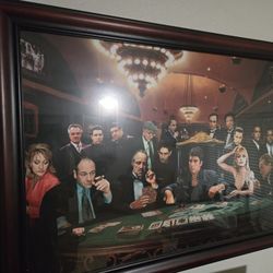 MAFIA CHARACTERS FRAMED POSTER,$95 OBO!!