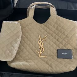 YSL Beige Purse 