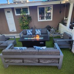 Fire pit patio set/ Outdoor Furniture/ Conversation Set
