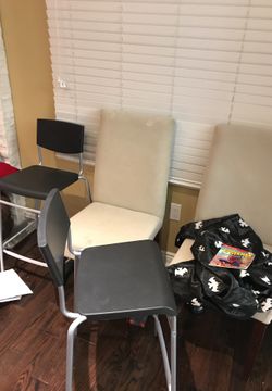 Stool chairs plastic black