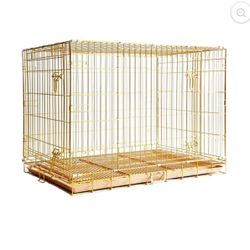 Homey Pet 42 Inch Dog Crate XL, Foldable Metal Wire XLarge Dog Cage 