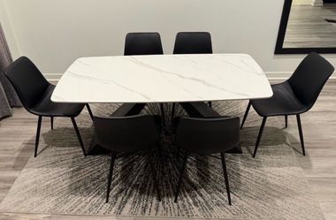 6 chair dining table set