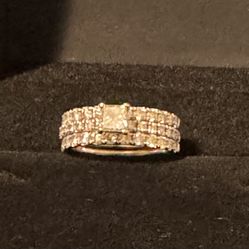 Princess Cut Diamond Ring Set