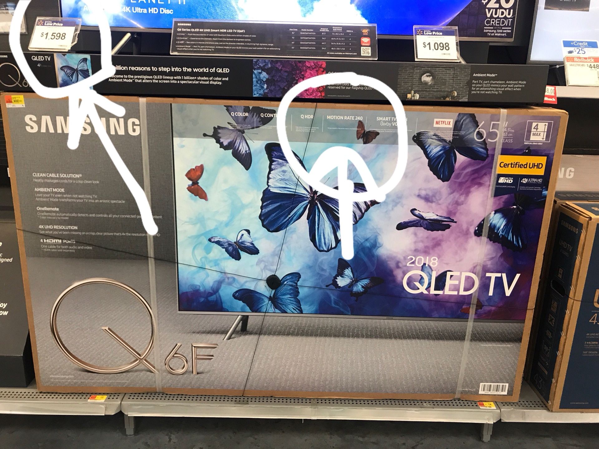 Brand new 65” qled $800 firm