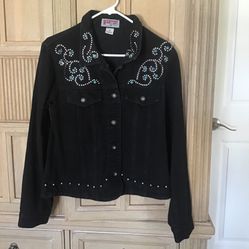 Black Denim Jacket By Wanted.