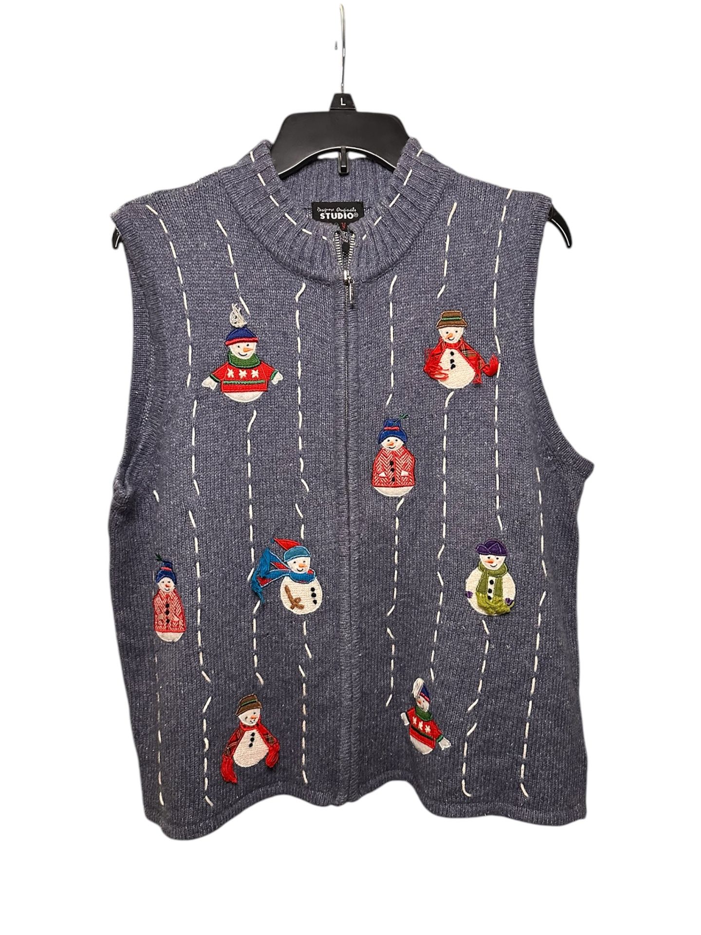 Ugly Christmas snowman sweater vest