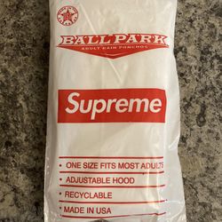 Supreme Ballpark Poncho Brand New Sealed