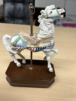 Set Of Four Carousel Horses