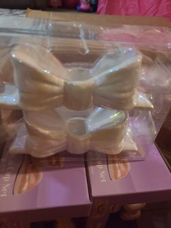 Coquette Bow Candle Holder 