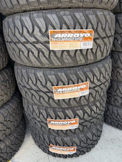 35x12.50r22 Arroyo tires nuevas con 50,000  millas de garantía las 4