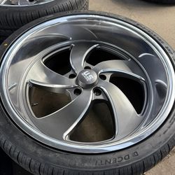 20x8 | 20x9.5 US Mags U133 Desperado 5x4.75 Wheels 245/35R20 275/30R20 Chevelle Impala Monte Carlo